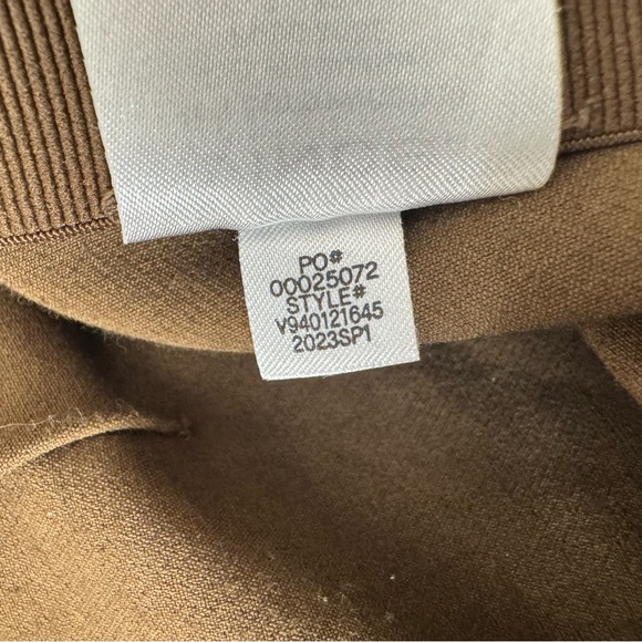 Vince XS High-Rise Stretch Flare Crop Pants Olive Night Green Work Career - Picture 7 of 12